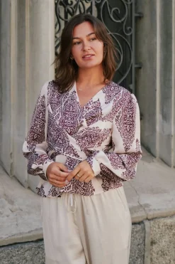 Hot Neo Noir Rista Paisley Drop Blouse 166208 174