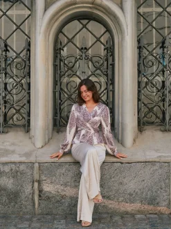 Hot Neo Noir Rista Paisley Drop Blouse 166208 174