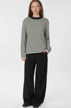 Outlet Neo Noir Rivi Stripe Knit Sweater 164957 764
