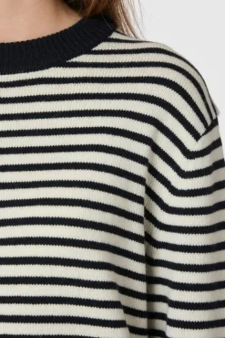Outlet Neo Noir Rivi Stripe Knit Sweater 164957 764