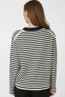 Outlet Neo Noir Rivi Stripe Knit Sweater 164957 764