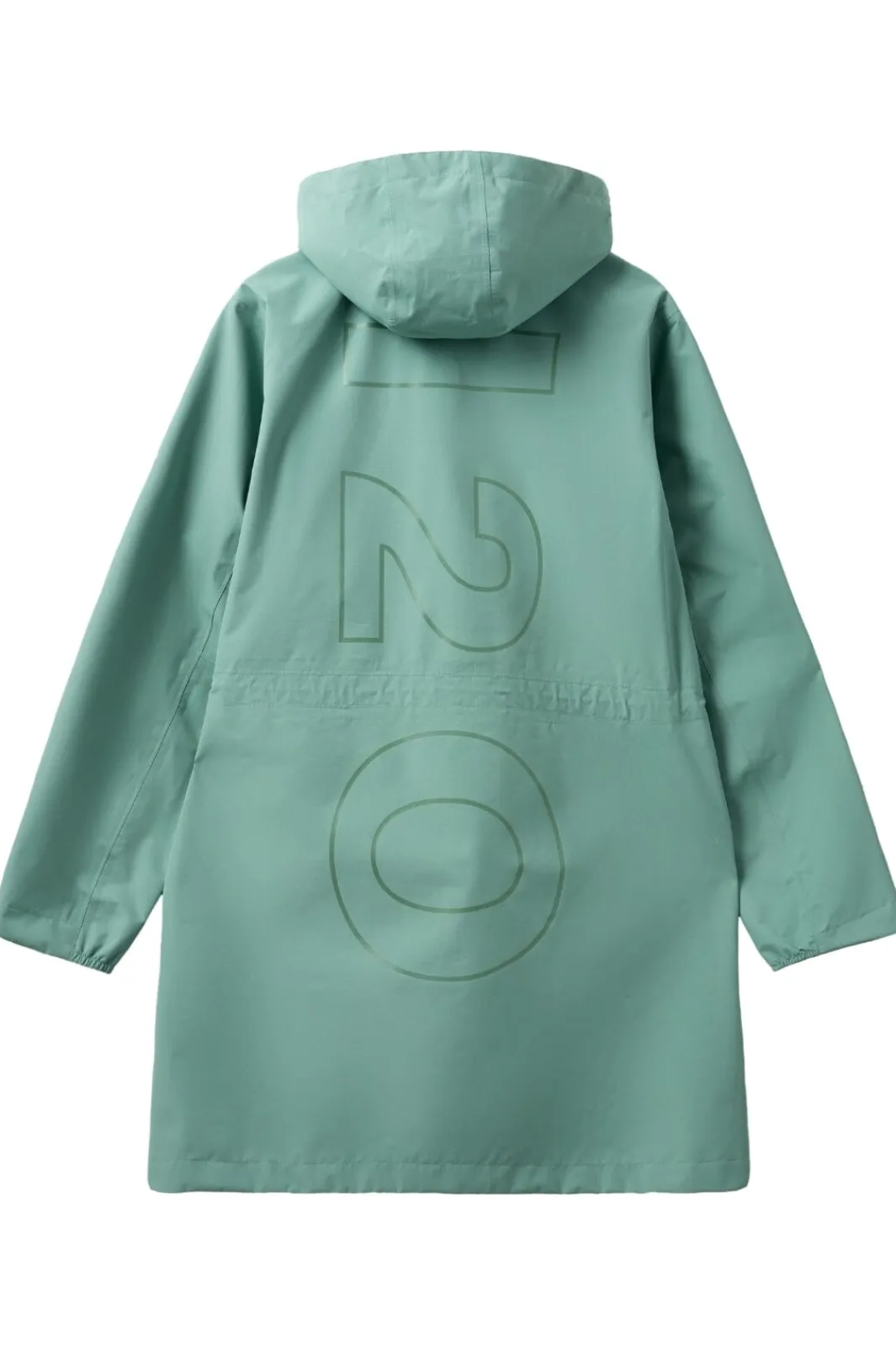 Outlet H2O Rømø Logo Lw Rain Long Jacket 100982 3008