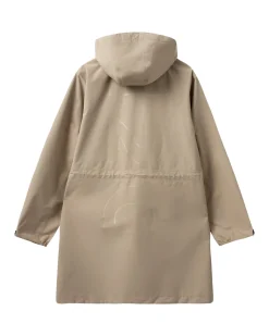 Hot H2O Rømø Lw Rain Long Jacket 1034 Warm Grey