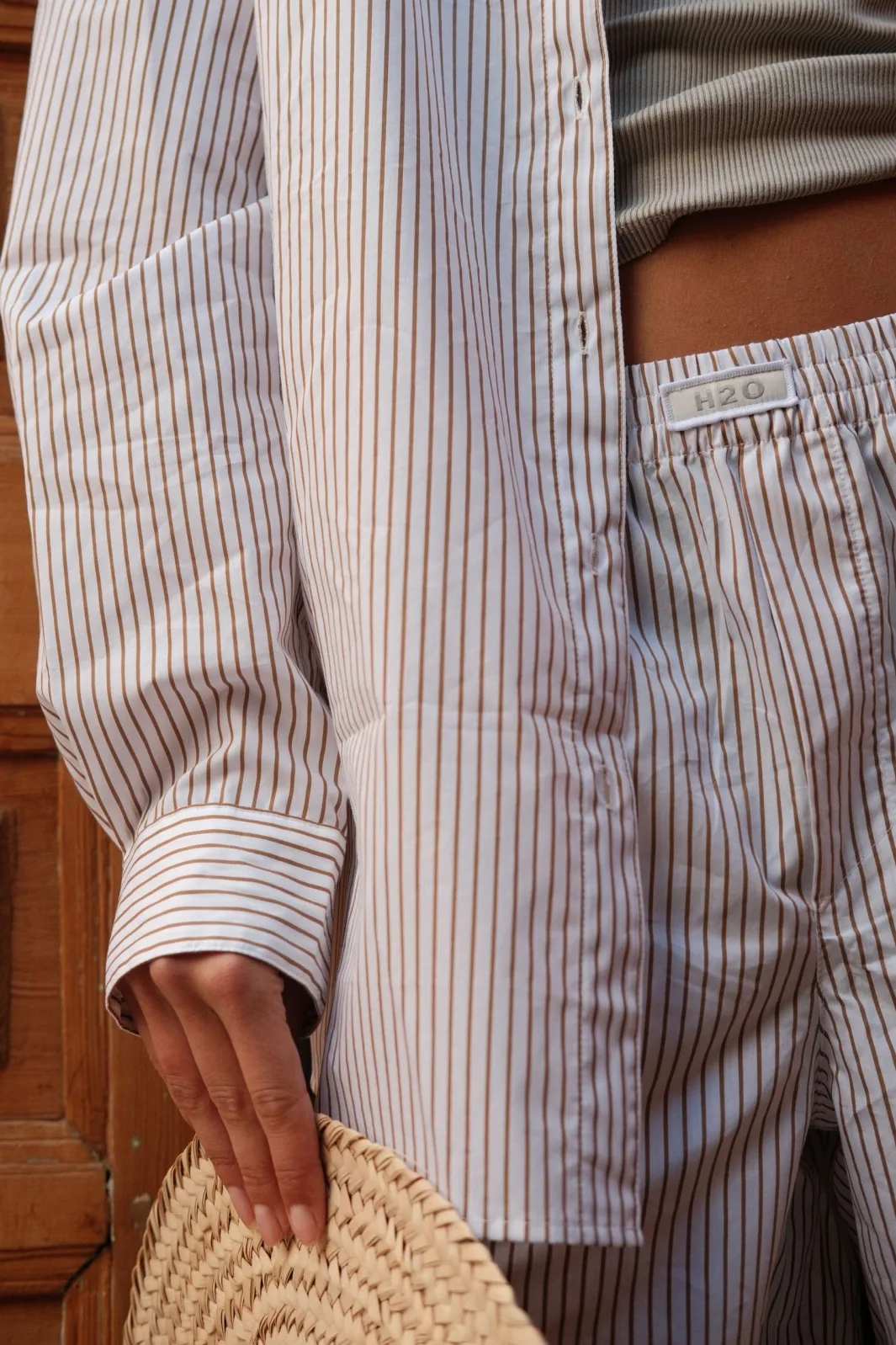 Online H2O Rønne Essential Pajamas Shirt L/S 101018-2 7043