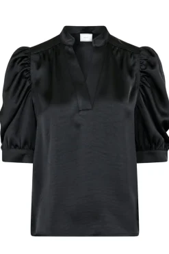 Hot Neo Noir Roella Heavy Sateen Blouse Black