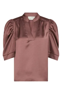 New Neo Noir Roella Heavy Sateen Blouse 162590 393