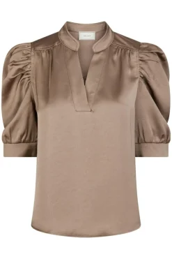 New Neo Noir Roella Heavy Sateen Blouse 162590 811
