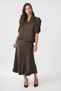 Best Neo Noir Roella Heavy Sateen Blouse 162590 676