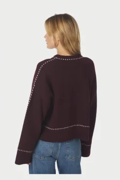 Online Neo Noir Roeme Knit Stitch Blouse 164818 682