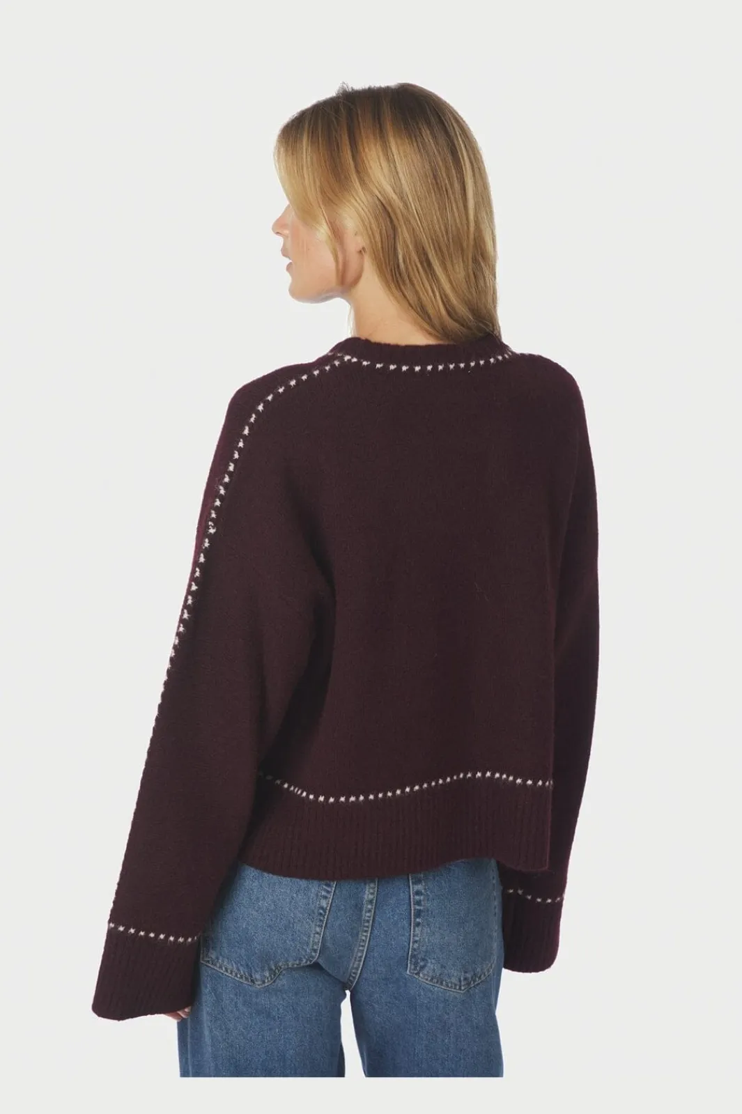 Online Neo Noir Roeme Knit Stitch Blouse 164818 682
