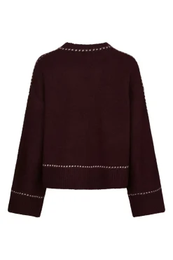 Online Neo Noir Roeme Knit Stitch Blouse 164818 682