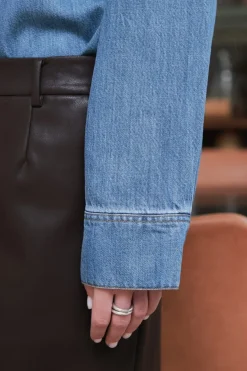 Sale Neo Noir Roger Denim Shirt 162889 843