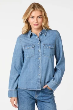 Sale Neo Noir Roger Denim Shirt 162889 843
