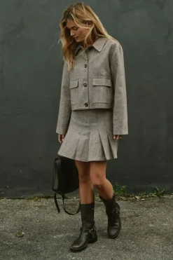 Online Neo Noir Romana Herringbone Jacket 164892 306