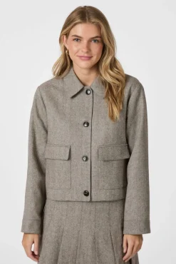 Online Neo Noir Romana Herringbone Jacket 164892 306