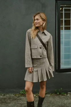 Online Neo Noir Romana Herringbone Jacket 164892 306
