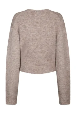 Clearance Neo Noir Ronia Fluffy Wrap Knit Cardigan 166619 976