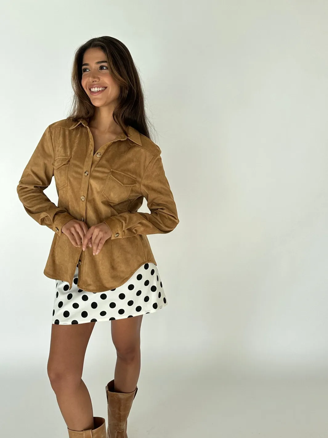 Online Continue Ronja Suede 15031 Cognac