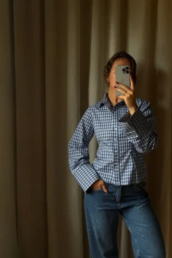 New Neo Noir Rosa Check Shirt 165895 534