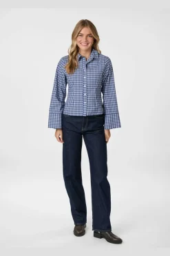 New Neo Noir Rosa Check Shirt 165895 534