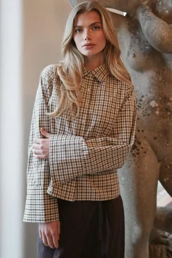 Discount Neo Noir Rosa Checked Shirt 167289 123