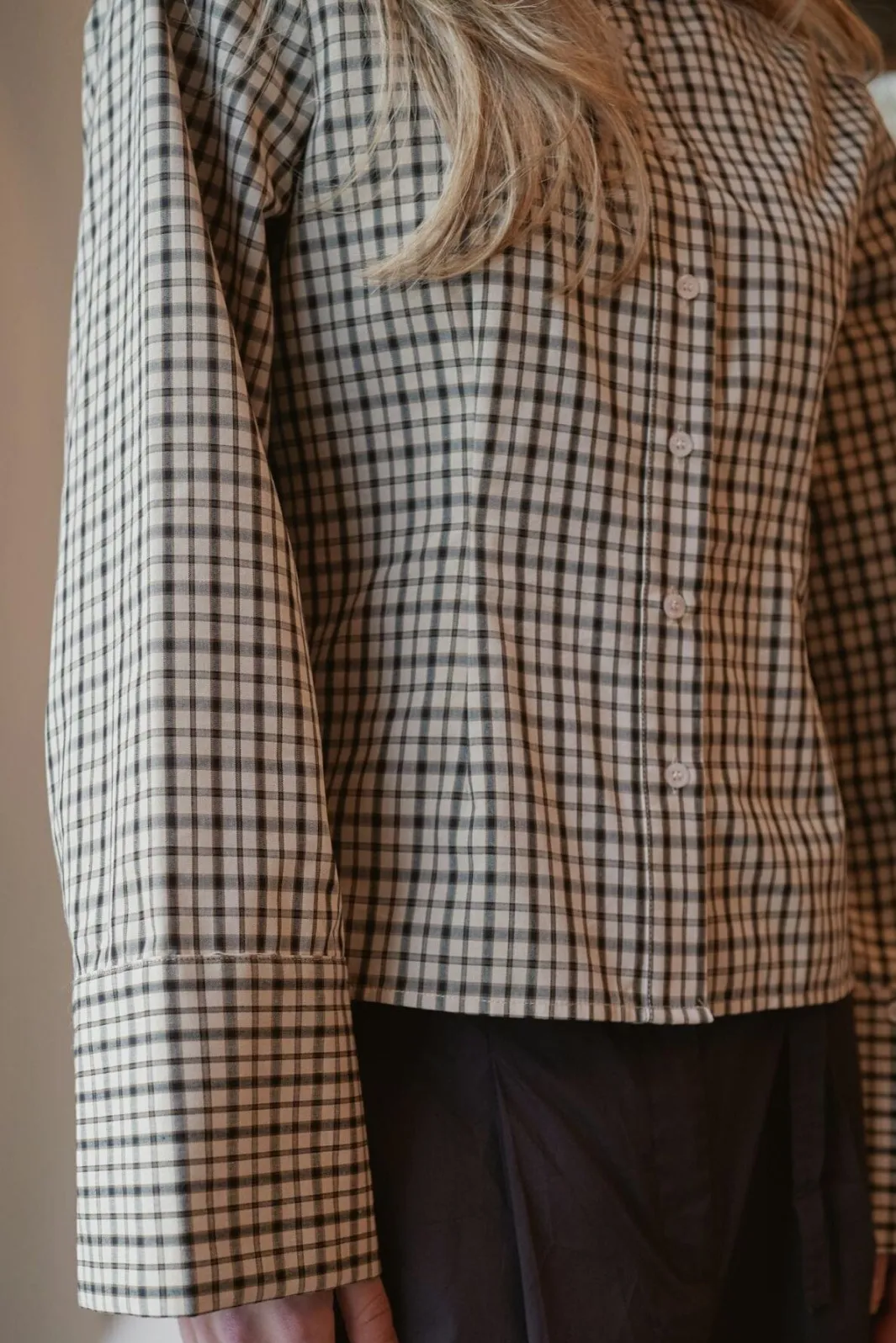 Discount Neo Noir Rosa Checked Shirt 167289 123
