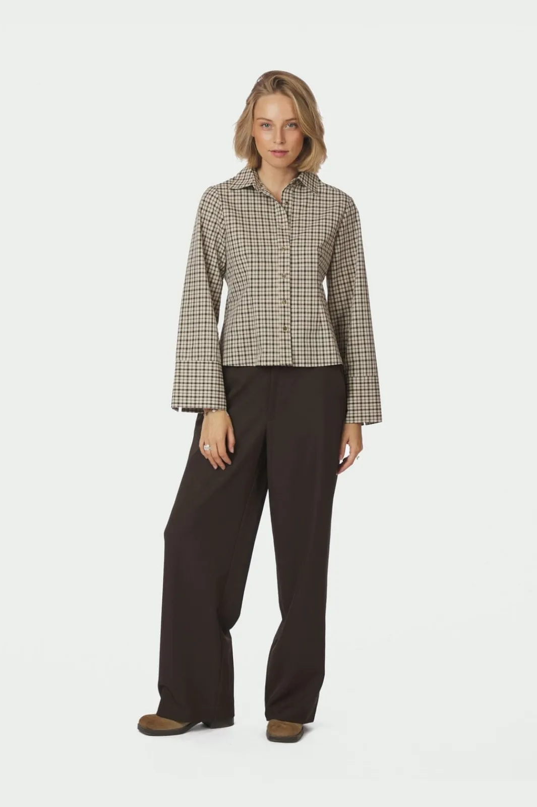 Discount Neo Noir Rosa Checked Shirt 167289 123