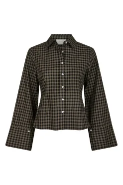 Discount Neo Noir Rosa Mini Check Shirt 167089 100