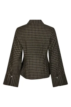 Discount Neo Noir Rosa Mini Check Shirt 167089 100