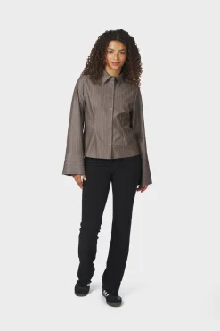 Discount Neo Noir Rosa Pinstripe Melange Shirt 167016 306