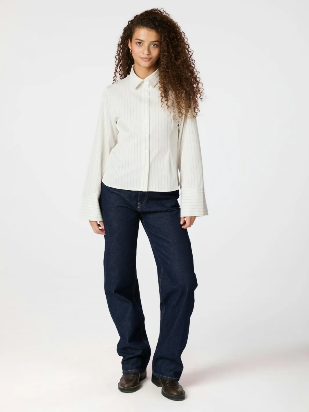 Sale Neo Noir Rosa Pinstripe Shirt 163561 120