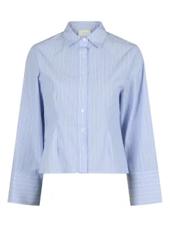 Sale Neo Noir Rosa Stripe Shirt Light Blue