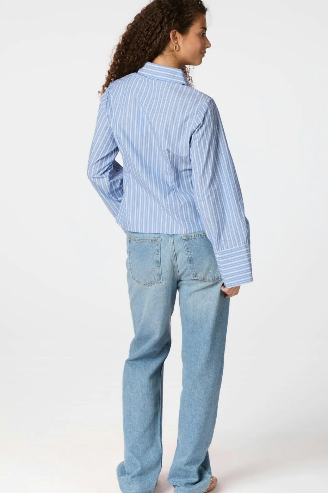 Outlet Neo Noir Rosa Stripe Shirt 163139 140