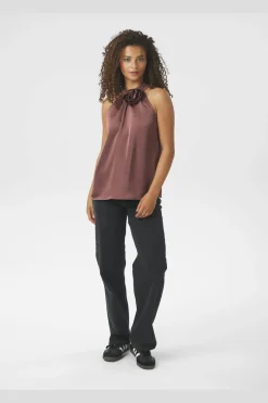 Neo Noir Rosette Heavy Sateen Top 164817 393