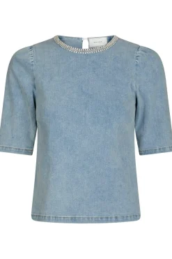 Hot Neo Noir Rosia Denim Emb Top 165734 145