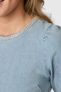 Hot Neo Noir Rosia Denim Emb Top 165734 145