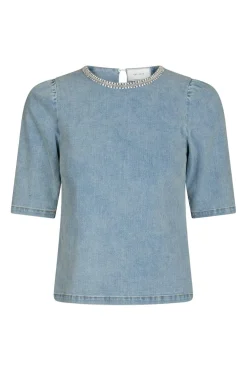 Hot Neo Noir Rosia Denim Emb Top 165734 145
