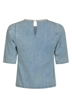 Hot Neo Noir Rosia Denim Emb Top 165734 145