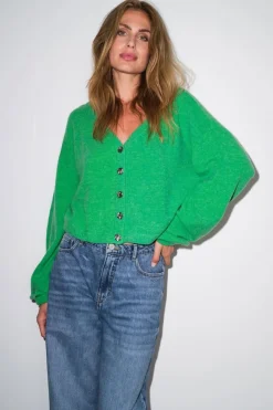 Clearance Gossia Rosiego Cardigan G2760 Green