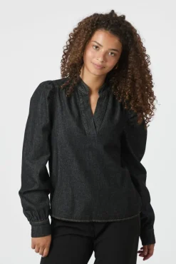 Sale Neo Noir Rosslyn Denim Blouse 164285 534
