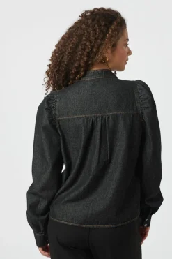 Sale Neo Noir Rosslyn Denim Blouse 164285 534