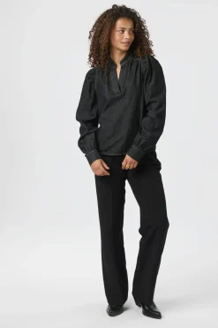 Sale Neo Noir Rosslyn Denim Blouse 164285 534