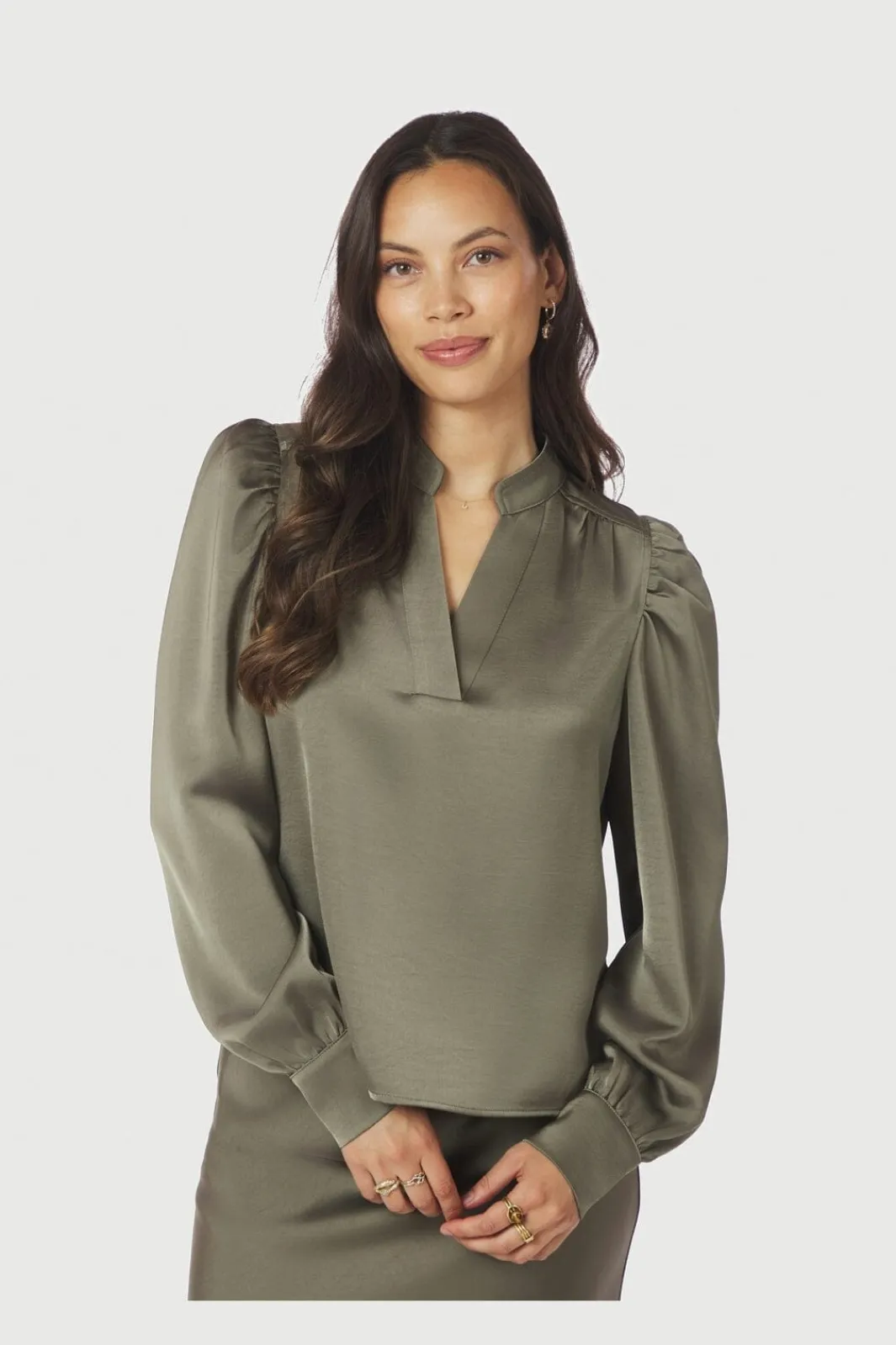 Neo Noir Rosslyn Heavy Sateen Blouse 163769 255