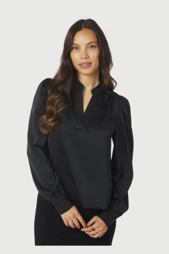 Discount Neo Noir Rosslyn Heavy Sateen Blouse 163769 100