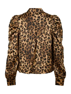 Neo Noir Rosslyn Leo Blouse Leopard