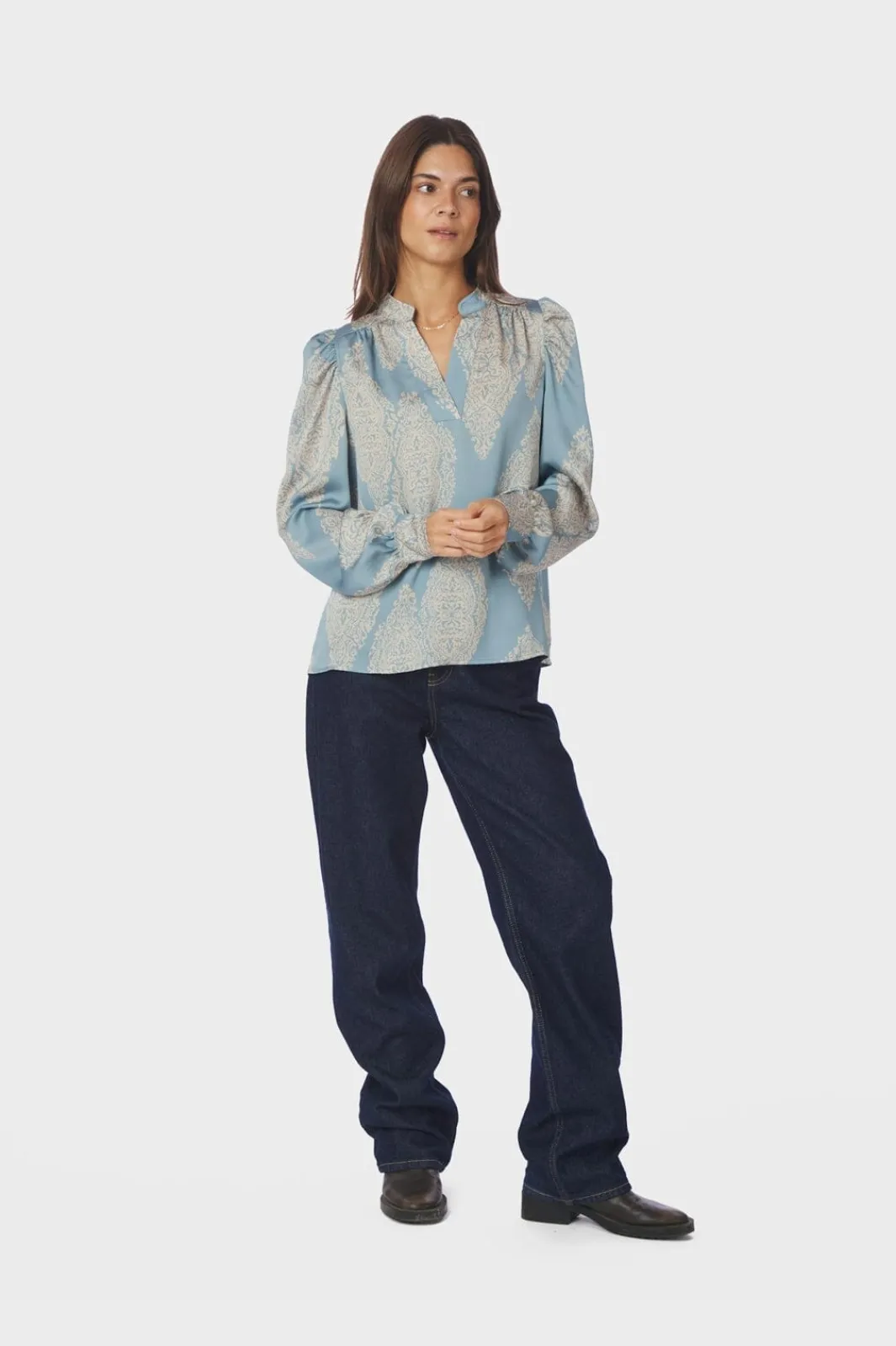 Hot Neo Noir Rosslyn Paisley Drop Blouse 163976 142