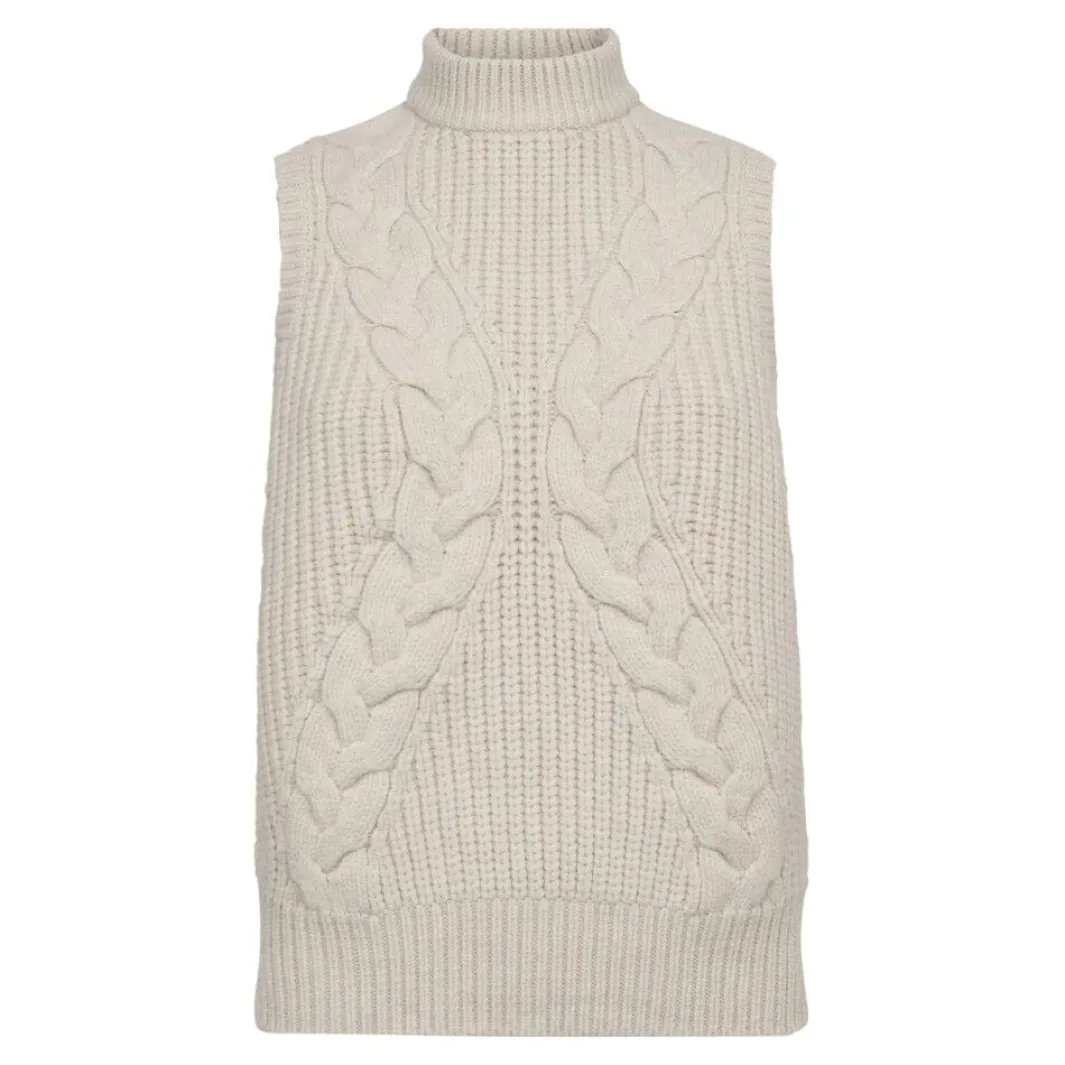 Co´Couture Rowcc Cable Knit Top 32242 4021