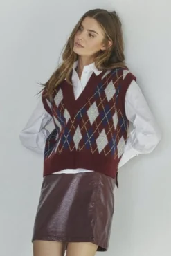 Clearance Co´Couture Rowcc Check Vest 32213 87