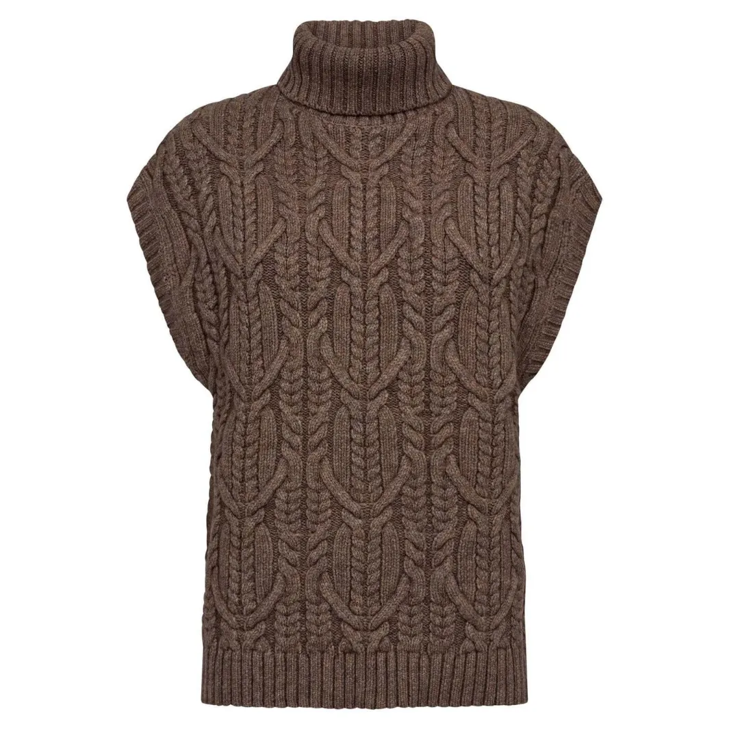 Clearance Co´Couture Rowcc Oversize Cable Knit Vest 32222 154