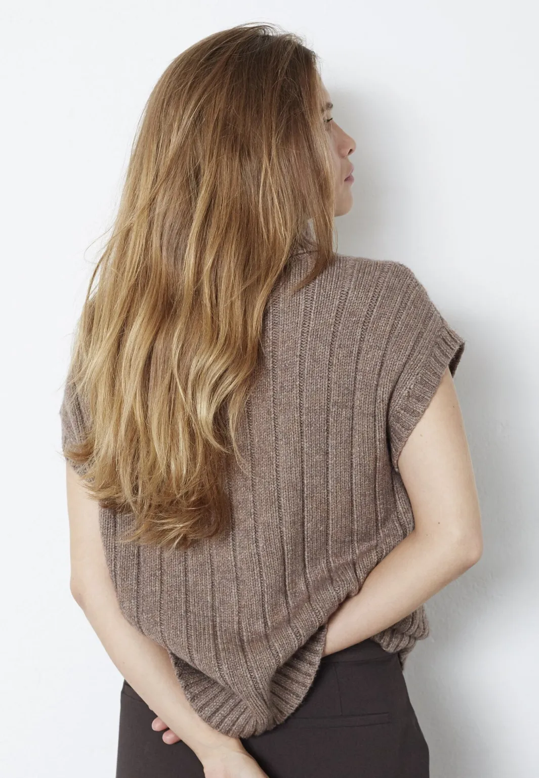 Clearance Co´Couture Rowcc Oversize Cable Knit Vest 32222 154